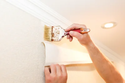 Pose de papier peint à la Bazoque — revêtements muraux et toiles de verre